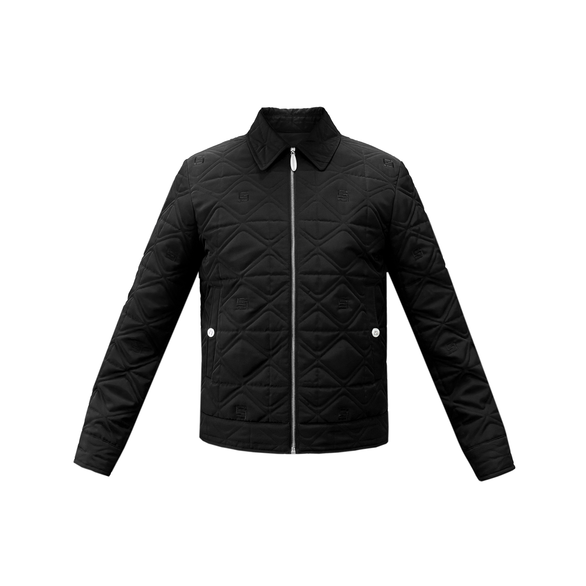 朗尼芬迪男款商务休闲轻奢感翻领棉夹克7332150142