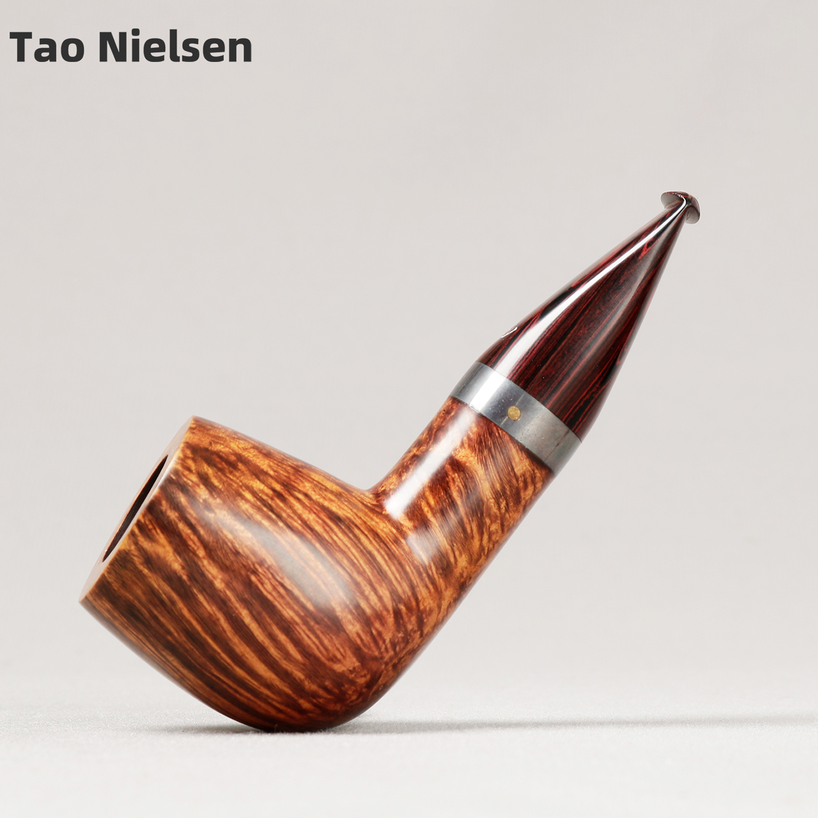 丹麦老大师TAO 陶尼尔森 光面短胖撞球直斗 3mm 手工石楠木烟斗