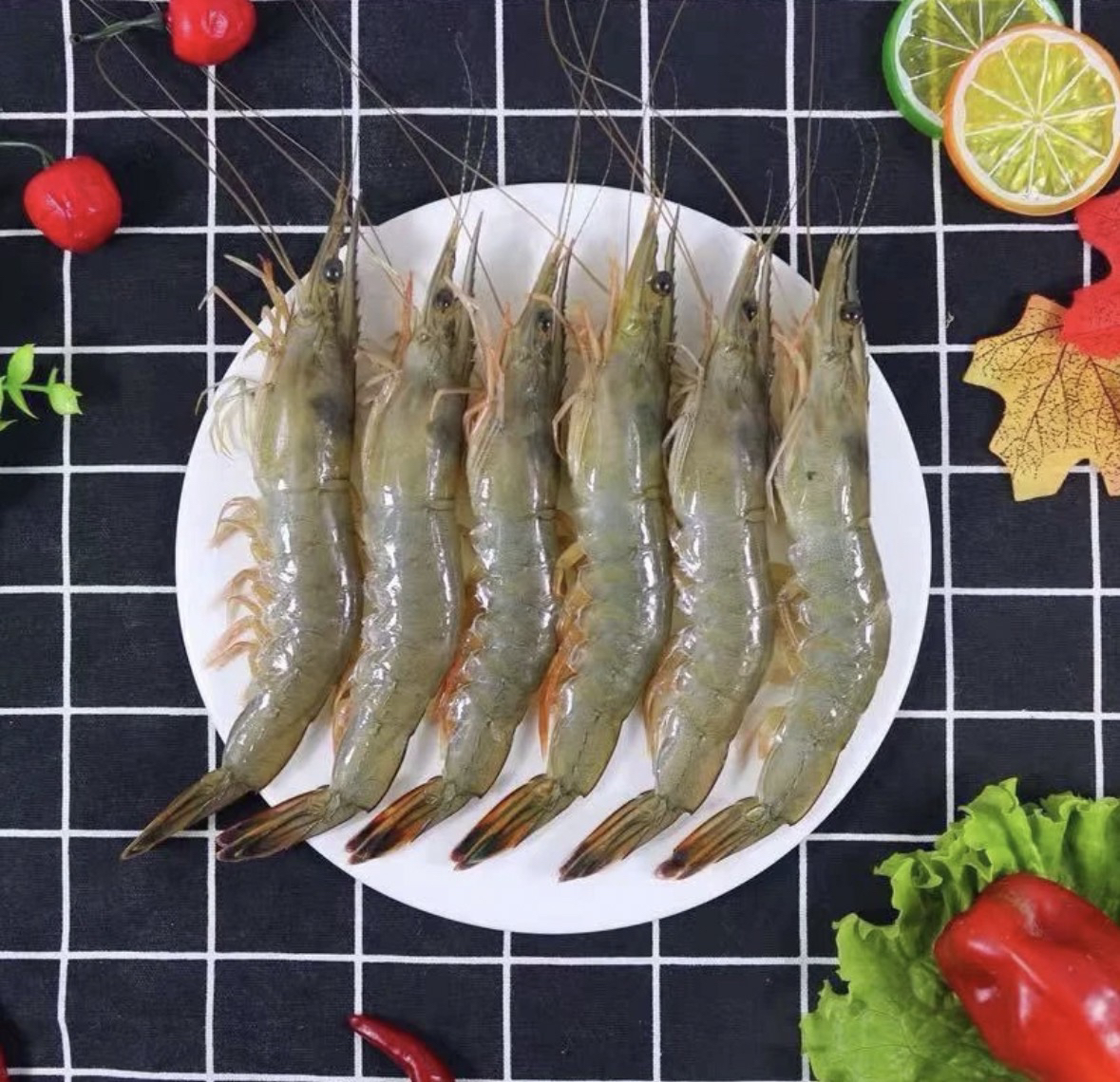 2030大号海虾5斤 一斤10-13只 活虾速冻顺丰15-18厘米