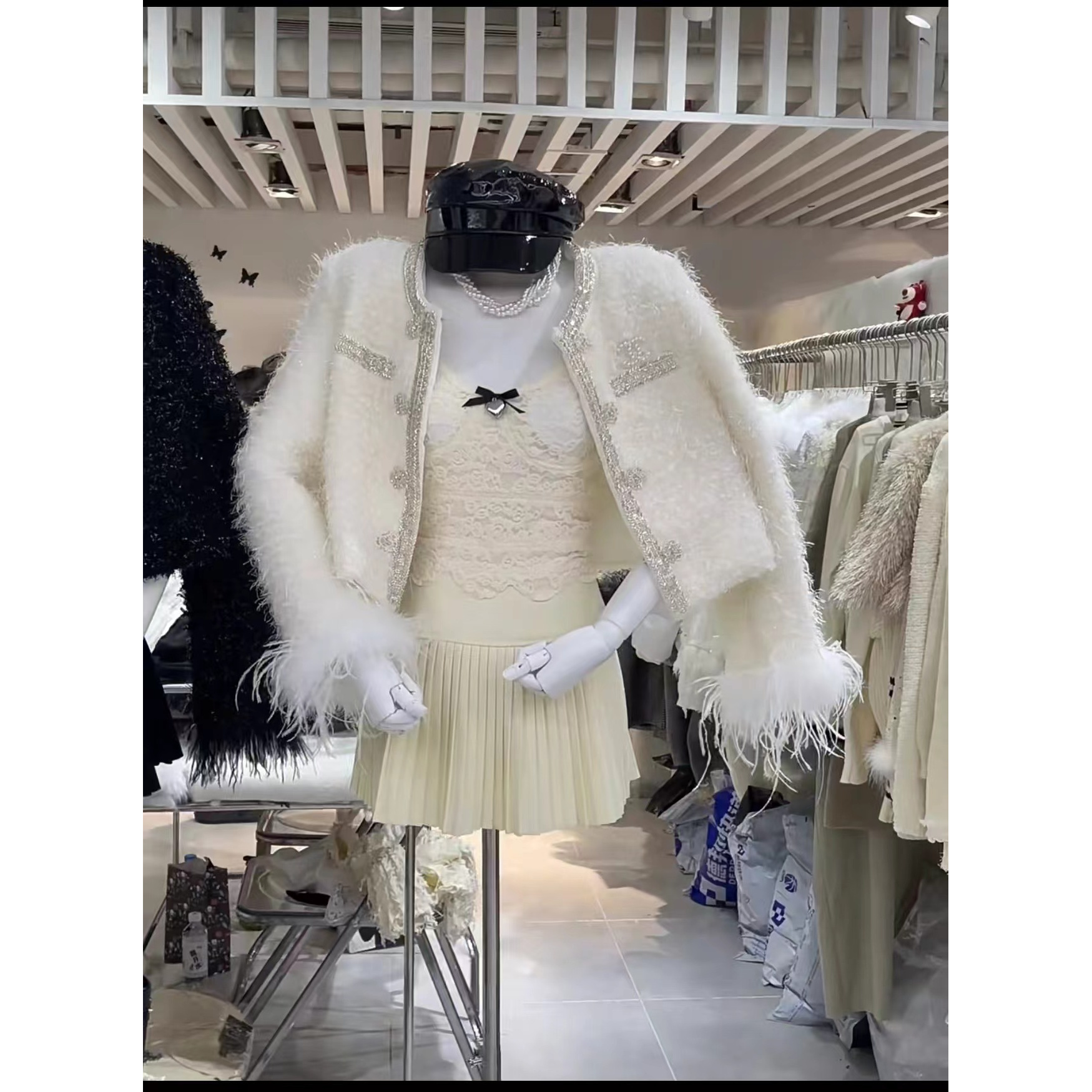 【允迪】【无感卫生棉】法式蕾丝边花朵女装0000#