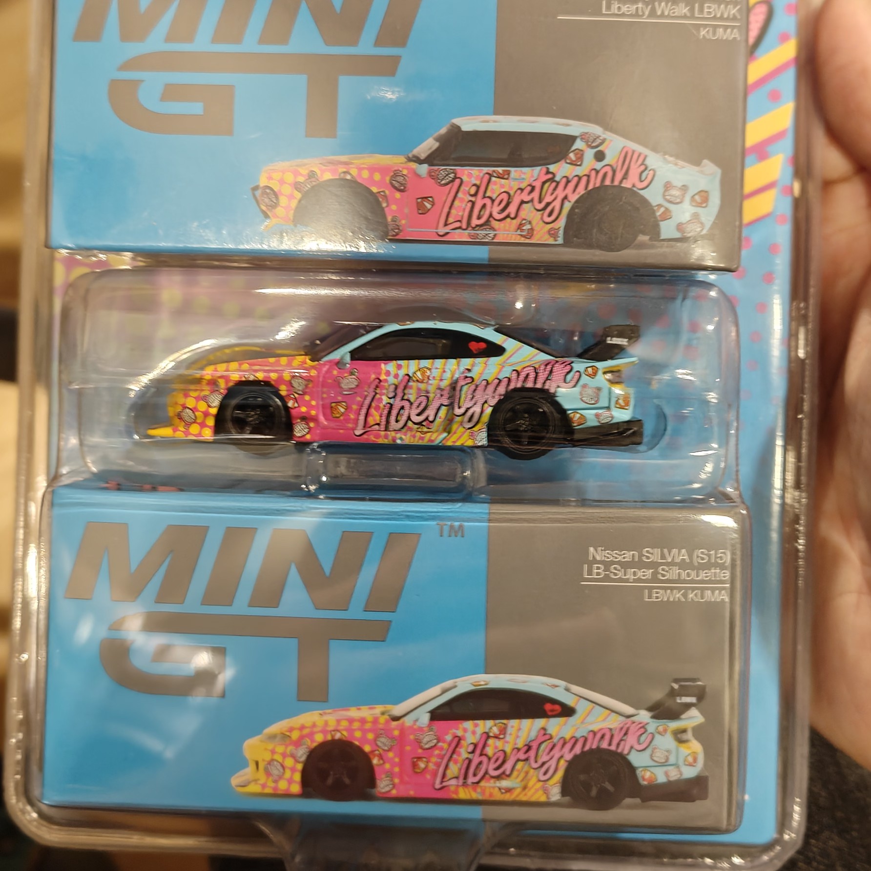 minigt 1:64 s15LB加skyline LB双车