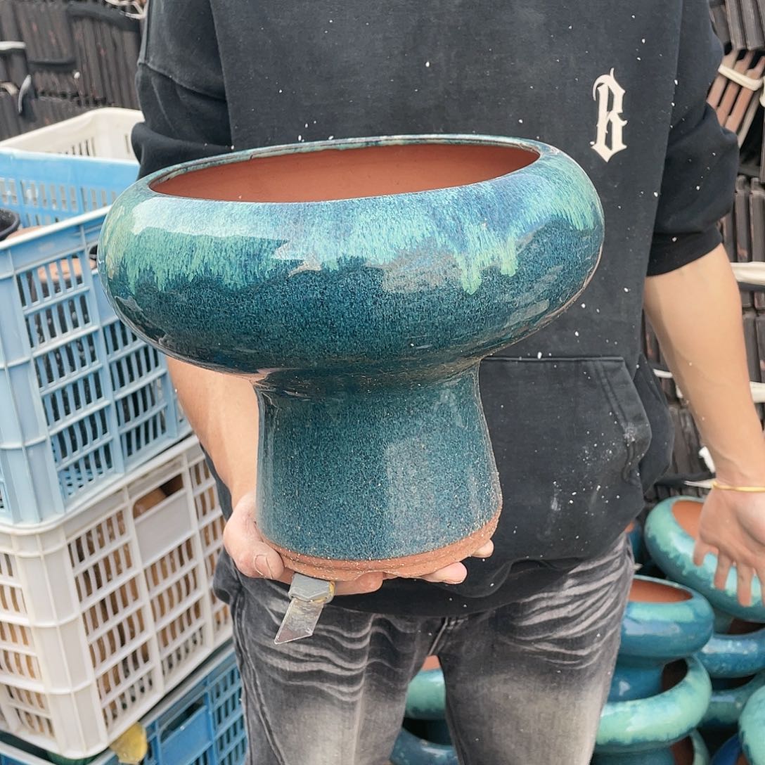 红陶宜兴紫砂花盆