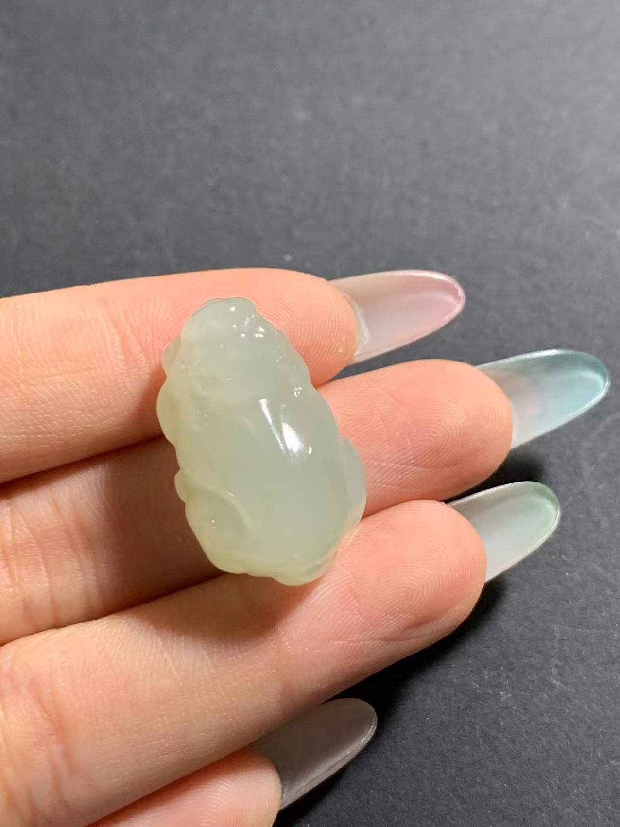 天然和田玉冰晴水貔貅吊坠[松柏家珠宝] 多样性发货其1送编绳