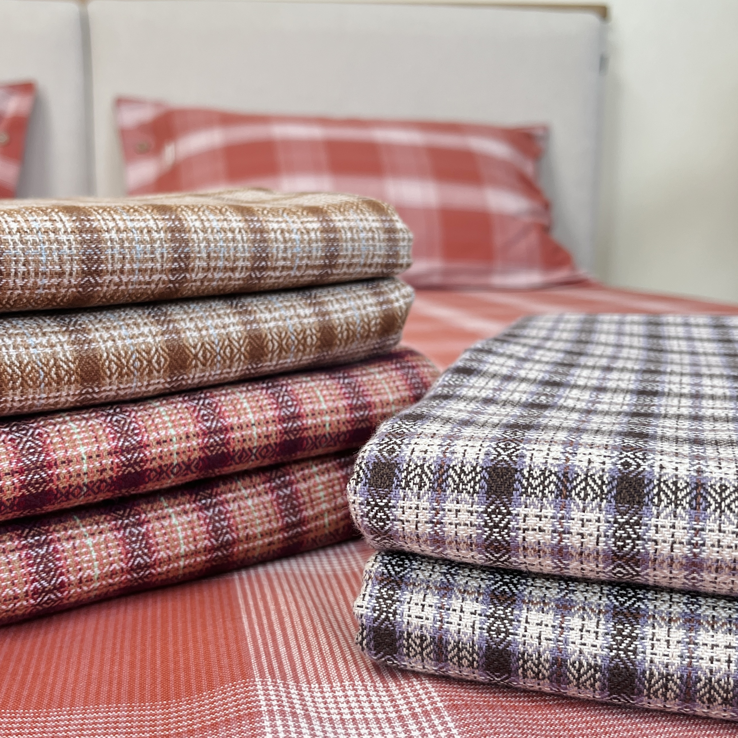 【星罗被罩-提花粗布】A类双股赛络精纺全棉32支老粗布超柔软