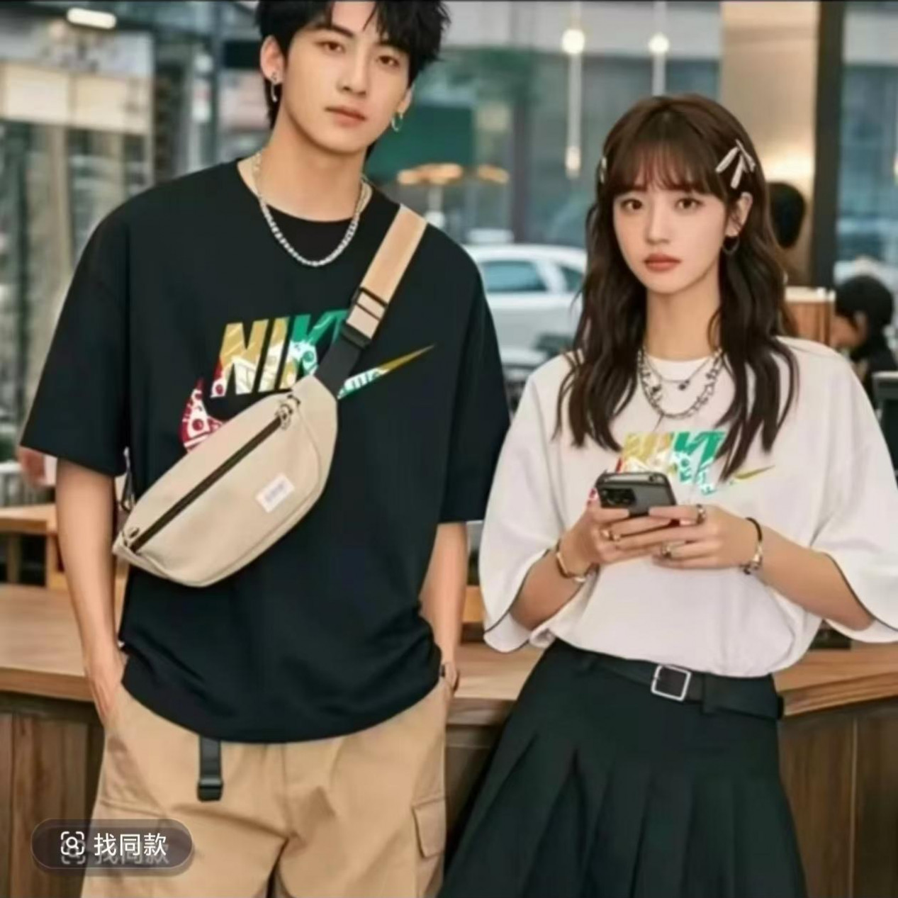 37【一折粉丝福利】潮牌男女同款圆领百搭T恤