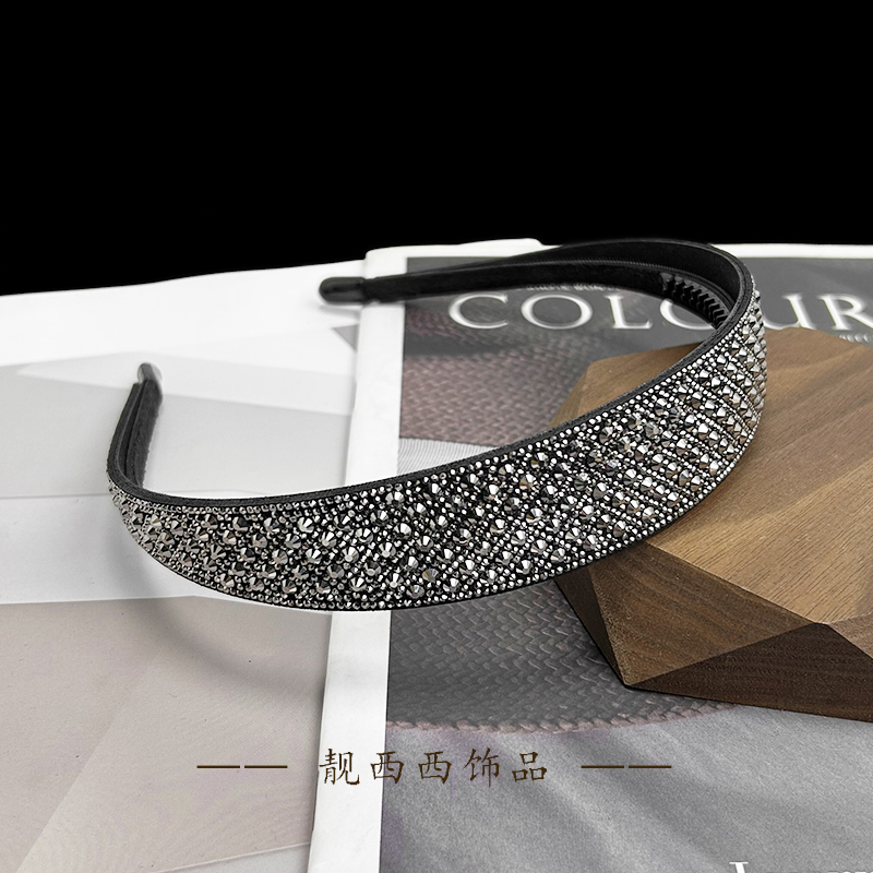 【LXX靓西西】7025 精致满钻时尚2.7厘米防滑宽发箍