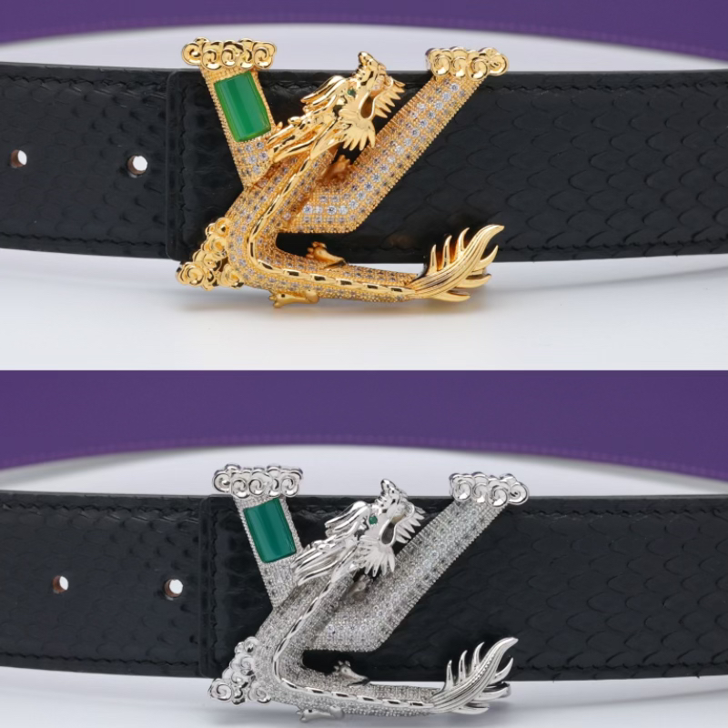 腰带高档潮流裤腰带水钻时尚水钻镶嵌男皮带松紧黑色带扣光身