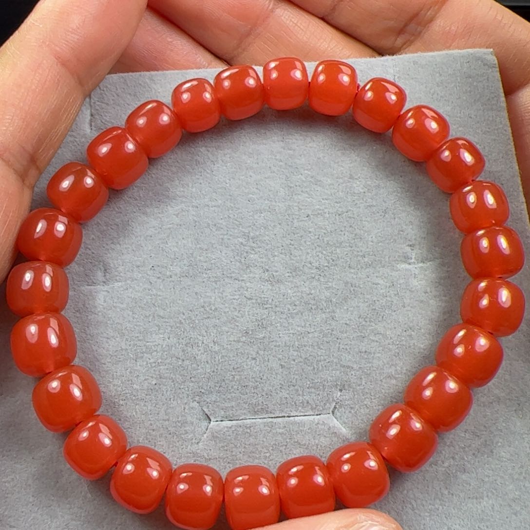 南红玛瑙手串未镶嵌