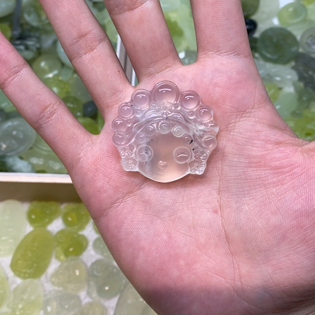 岫玉未镶嵌吊坠(不含链)