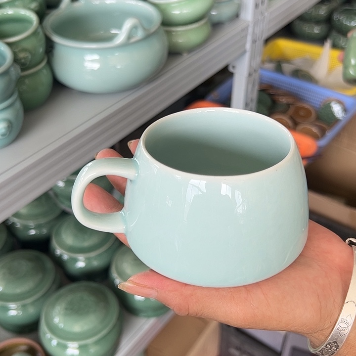 龙泉云间青瓷小米茶器