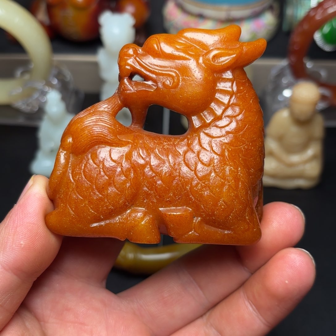 和田玉挂件未镶嵌德*