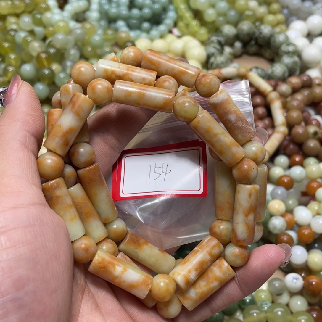 刁***怪蛇纹石玉未镶嵌手串