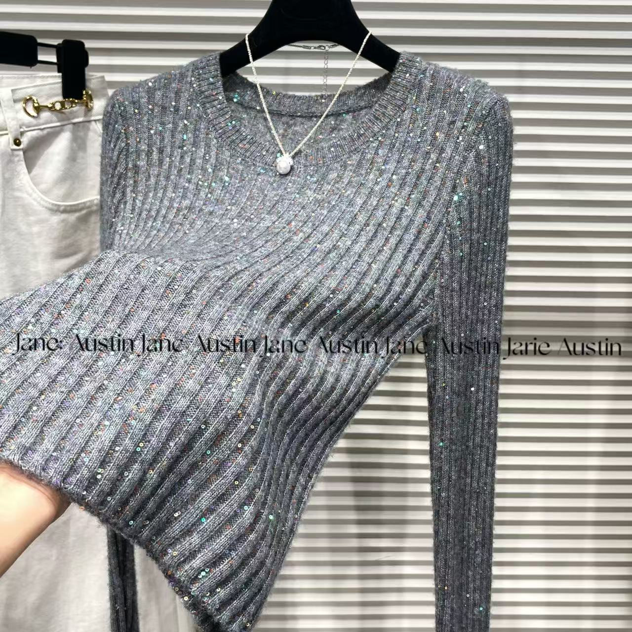 Jane Austin 8组（初冬）2025秋冬新款走秀款百搭时尚打底针织毛衣