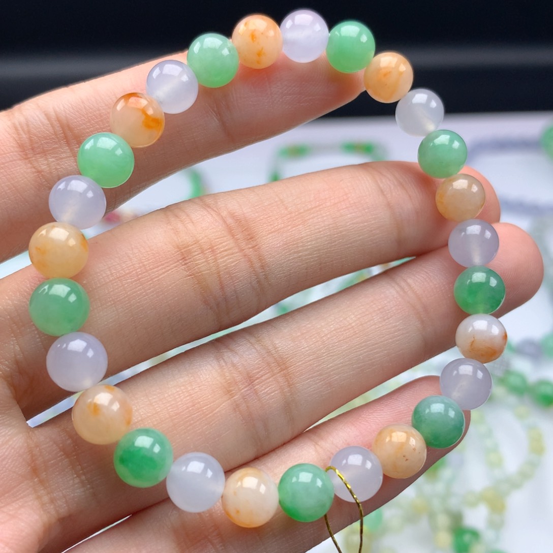 翡翠手链未镶嵌卡