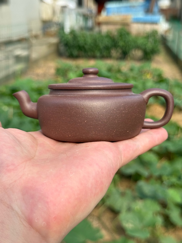 旭茂壶 黄龙山原矿紫泥无添加  半手工制作 125cc   微瑕看好拍