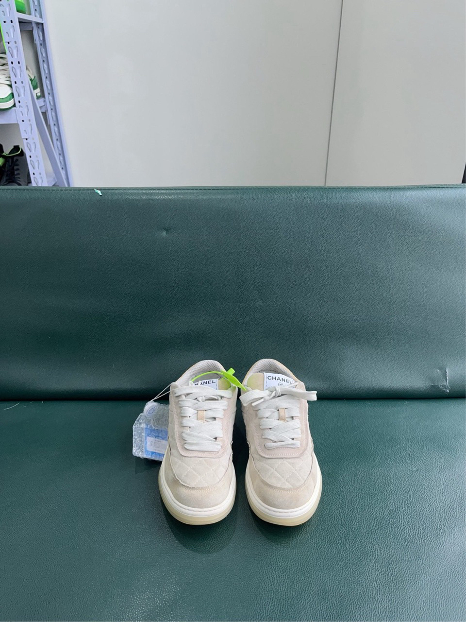 95新 Chanel/香奈儿 菱形格板鞋 38.5码