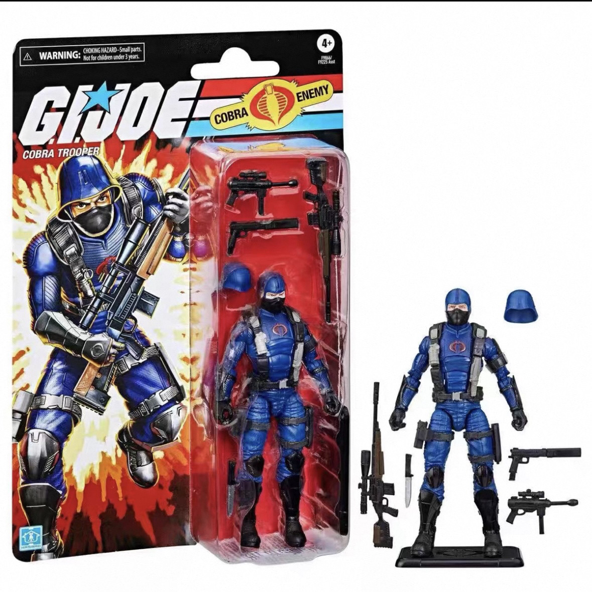 现货孩之宝特种部队G.I. Joe复古挂卡蛇兵 猎鹰 扎德尔可动手办