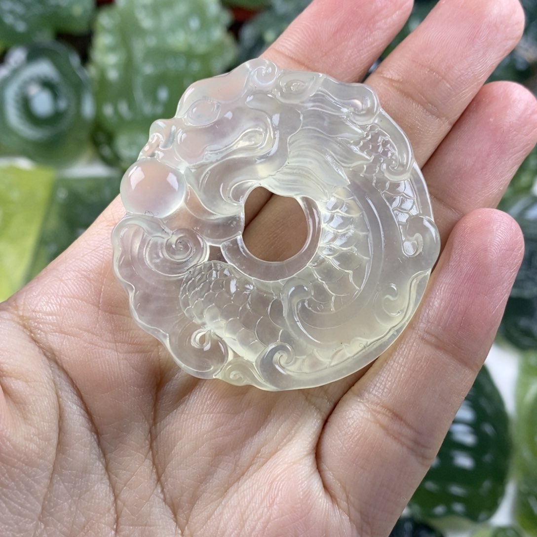 岫玉挂件未镶嵌挂件