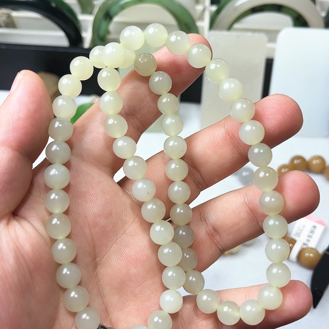 和田玉未镶嵌项链9