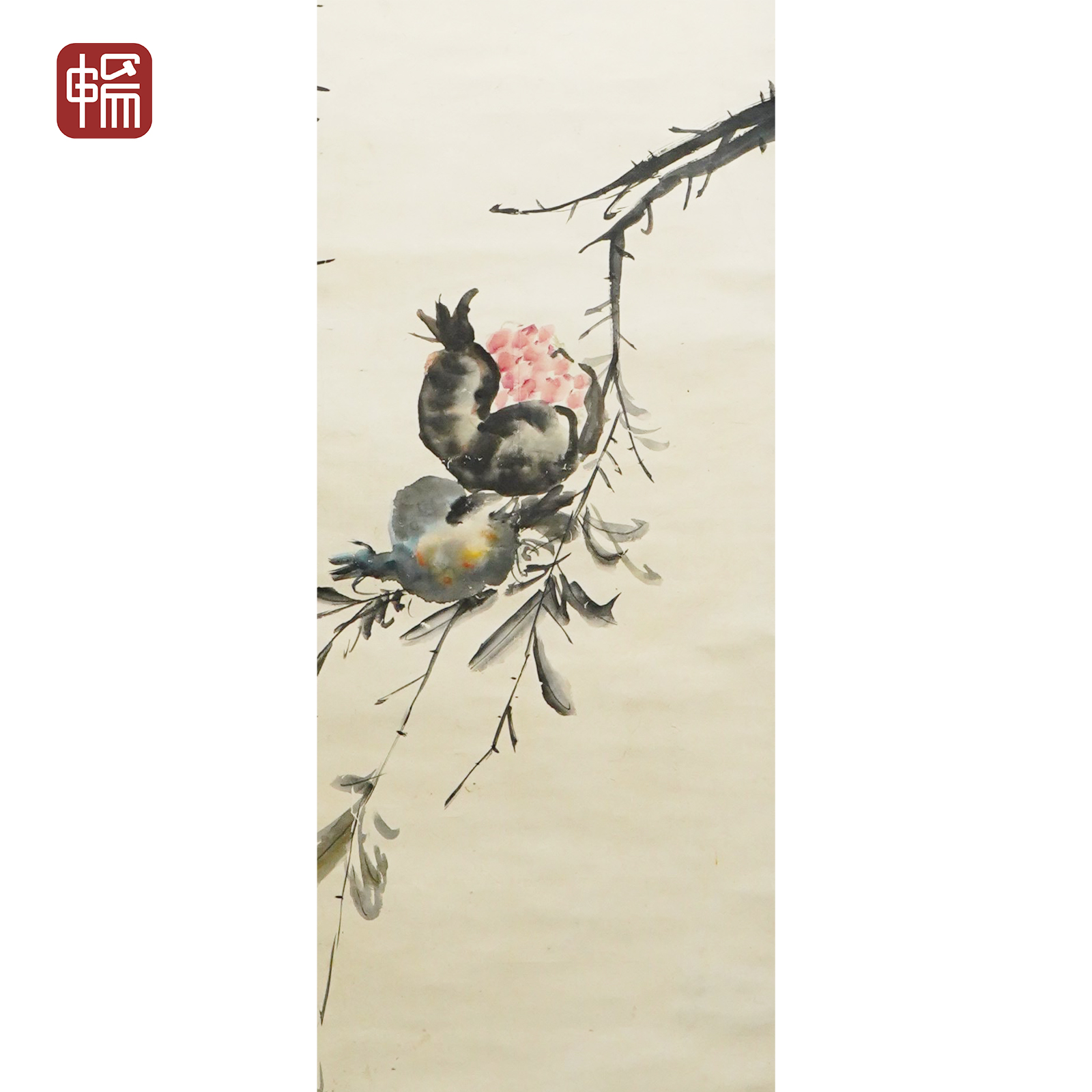 JG049 明代 《多子多福》85*38（2.7）纸本立轴 YM