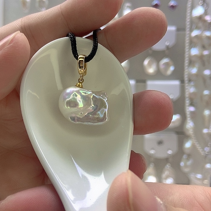 颈饰淡水珍珠银S925镶嵌70