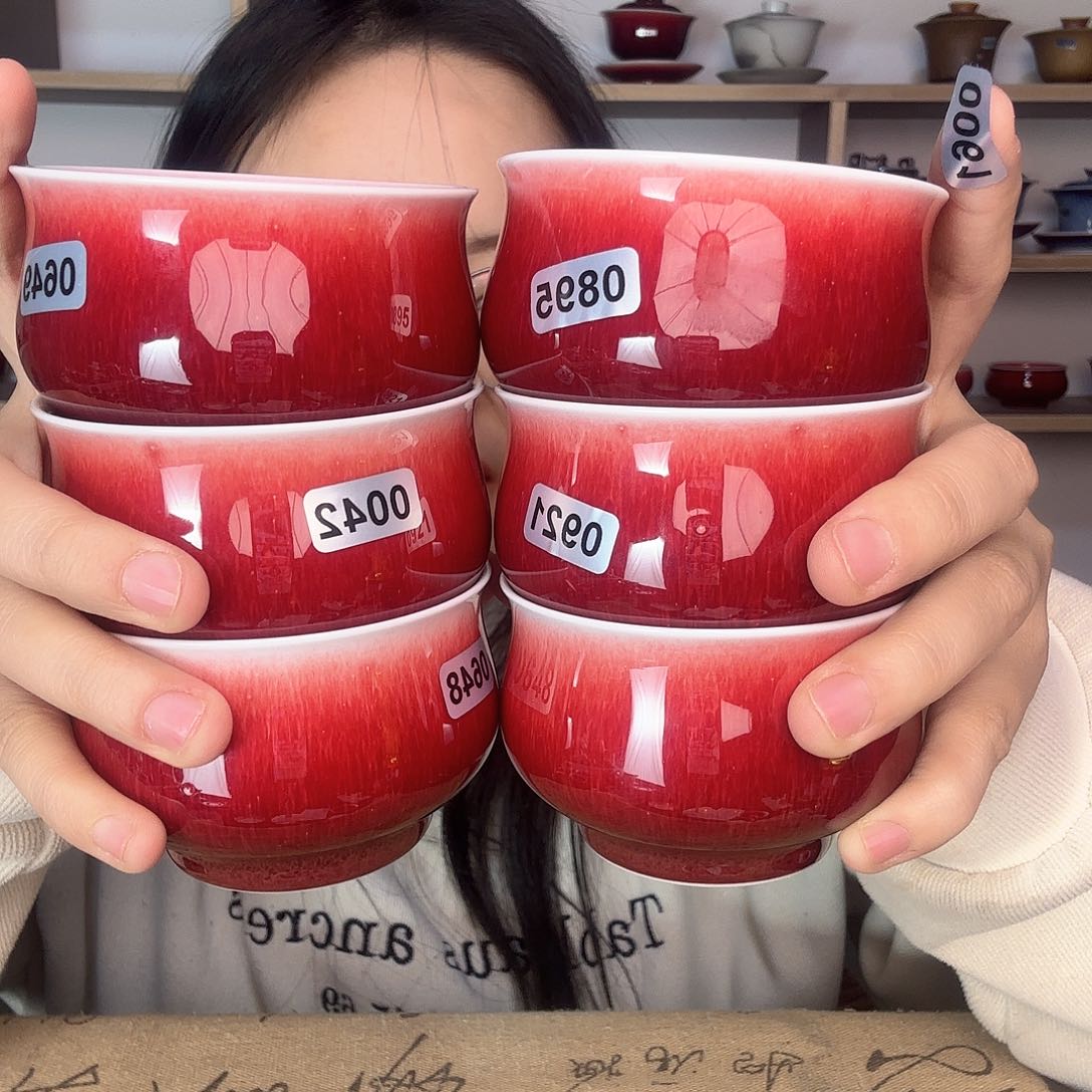 杯景德镇郎红陶瓷