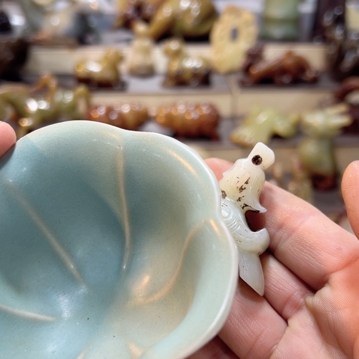 摆件玉*?摆件罐盛宝斋物件