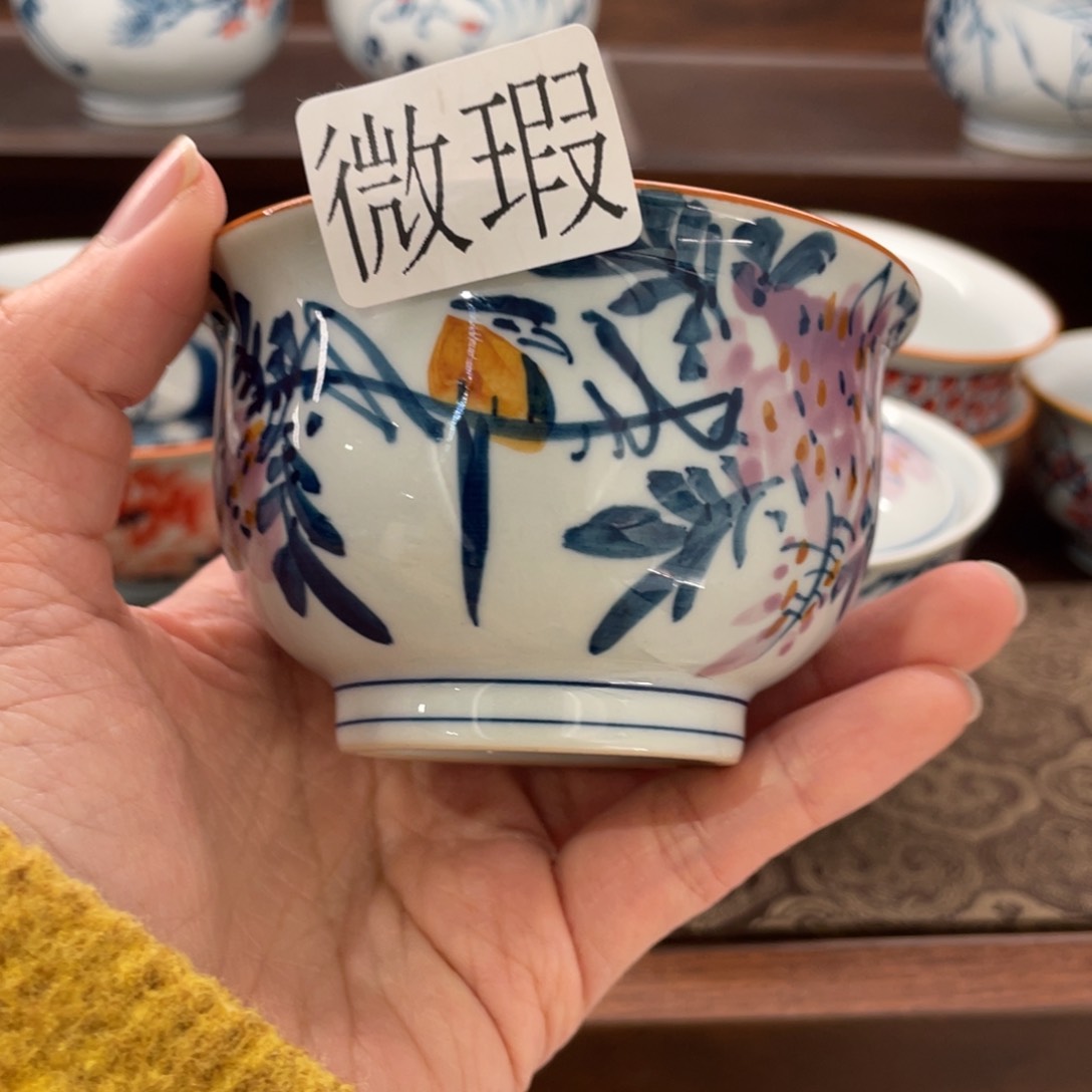 有瑕釉下彩纯手绘