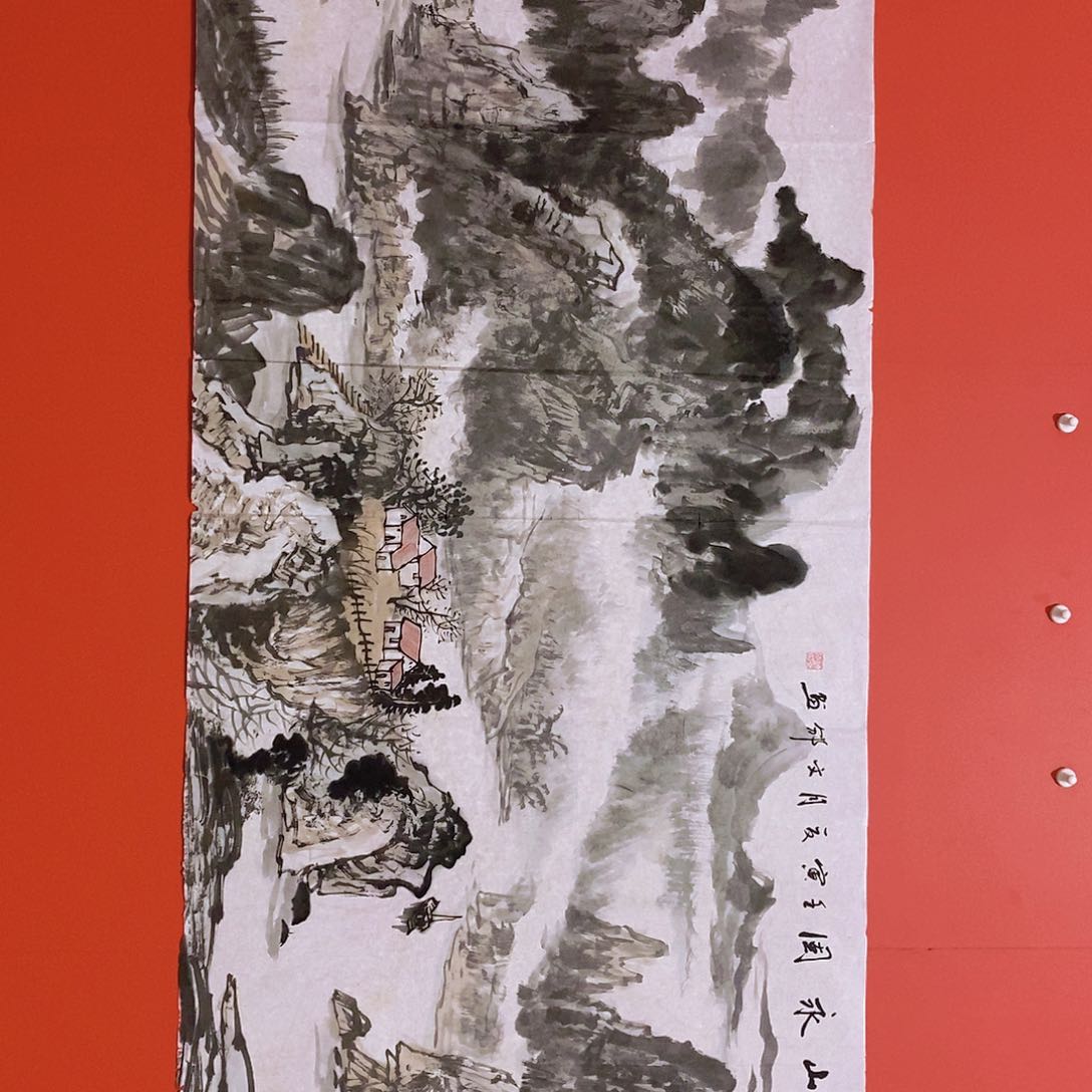 国画山水花鸟国画作品