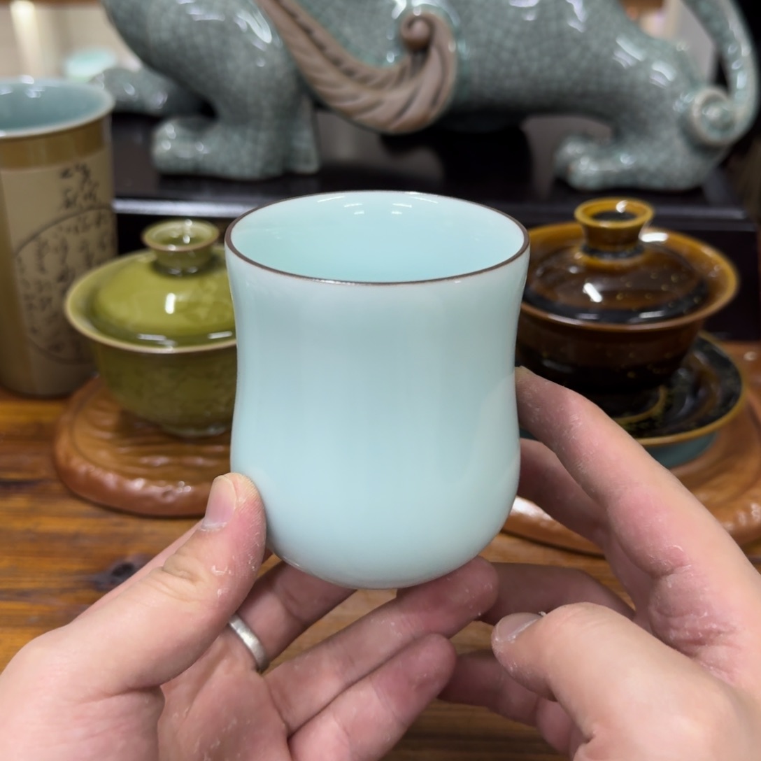 龙泉青瓷茶具微瑕8030