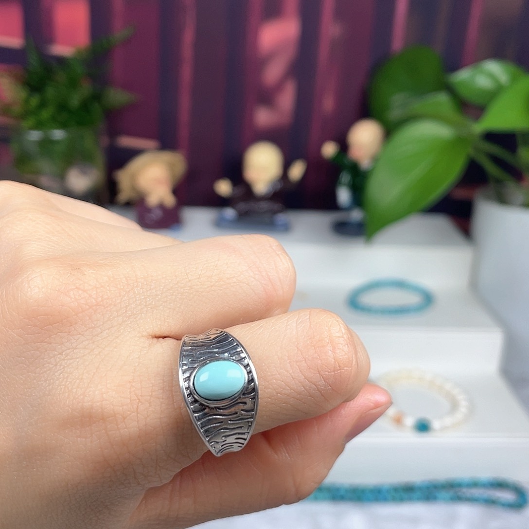 绿松石配饰银S925镶嵌