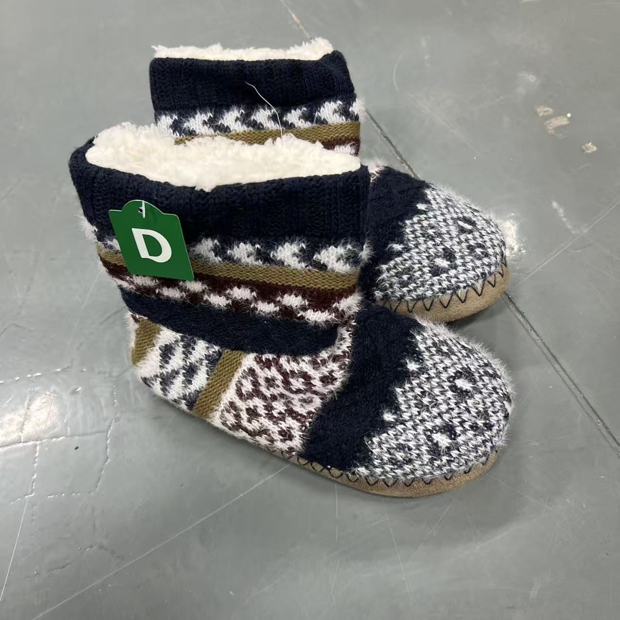 外贸品牌单 民族风加厚女式家居鞋靴 不沾水