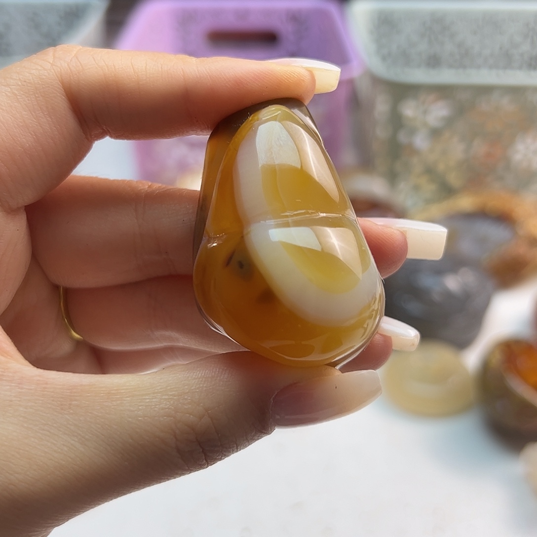 玛瑙/玉髓未镶嵌吊坠(不含链)