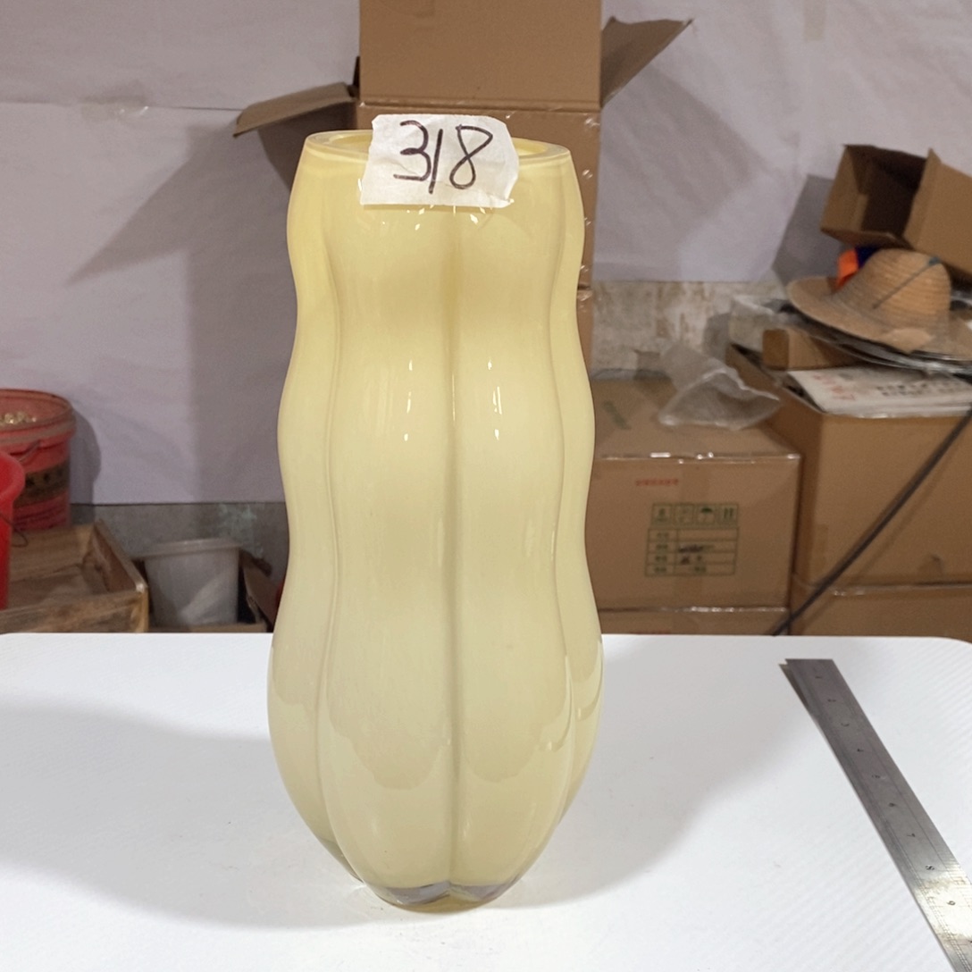 玻璃318一级原色高30口9玻璃花瓶嘎嘎好看