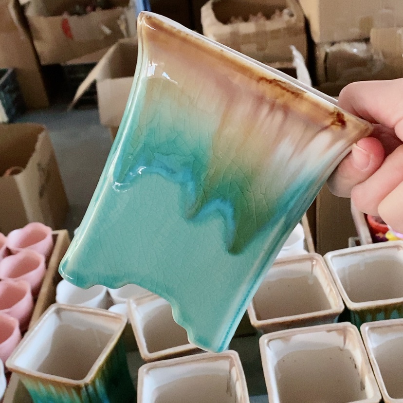 【闪购商品】红陶陶瓷花盆，多肉花盆