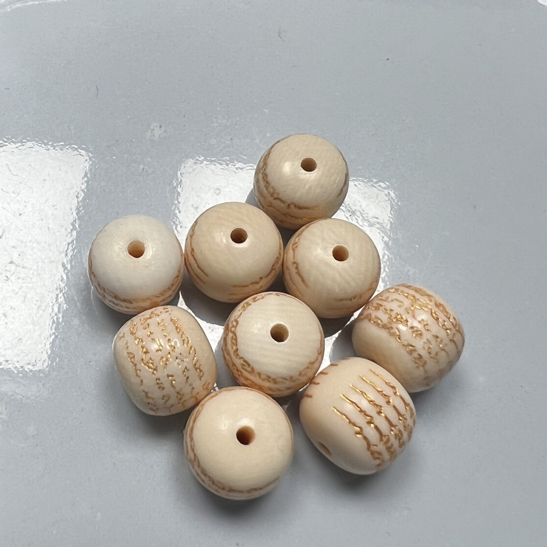 天然猛犸象牙五条经手串配饰冰料精工之作