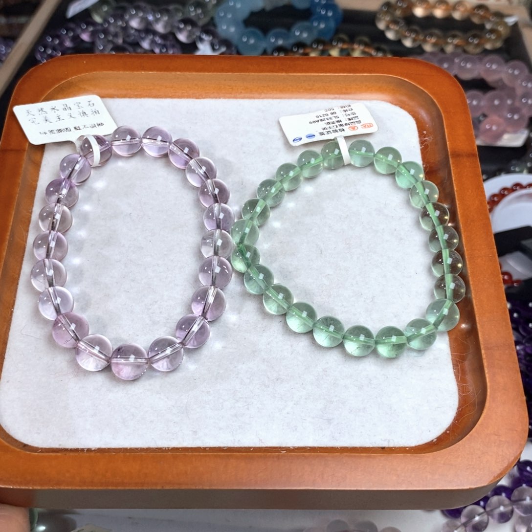 【闪购商品】水晶手链未镶嵌我**了玻利维亚9 绿萤石8