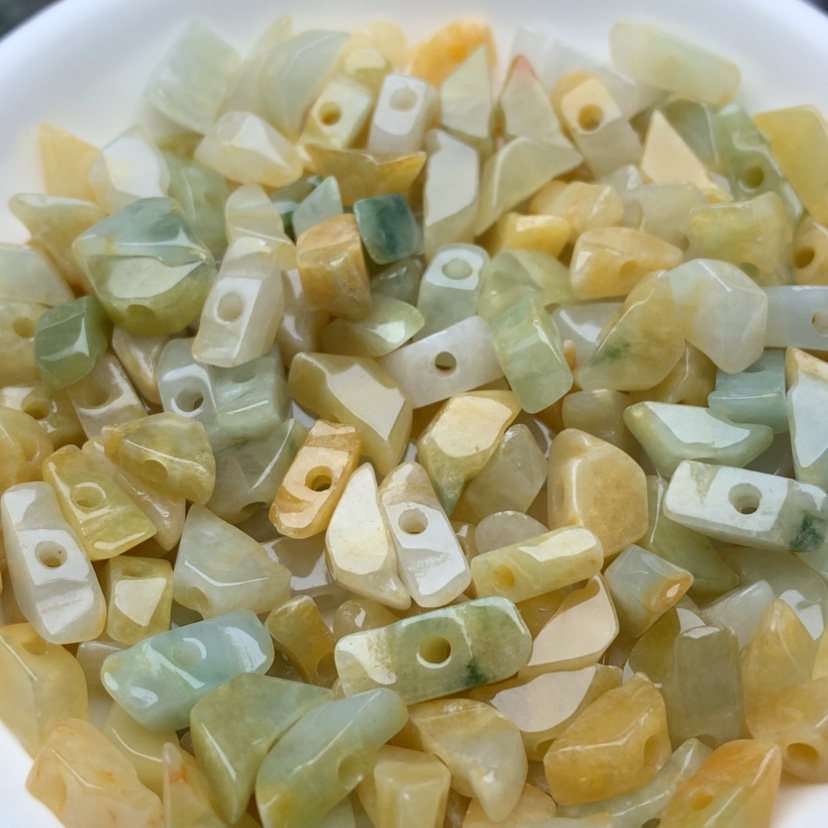 【闪购商品】翡翠手链未镶嵌冰黄元宝100颗