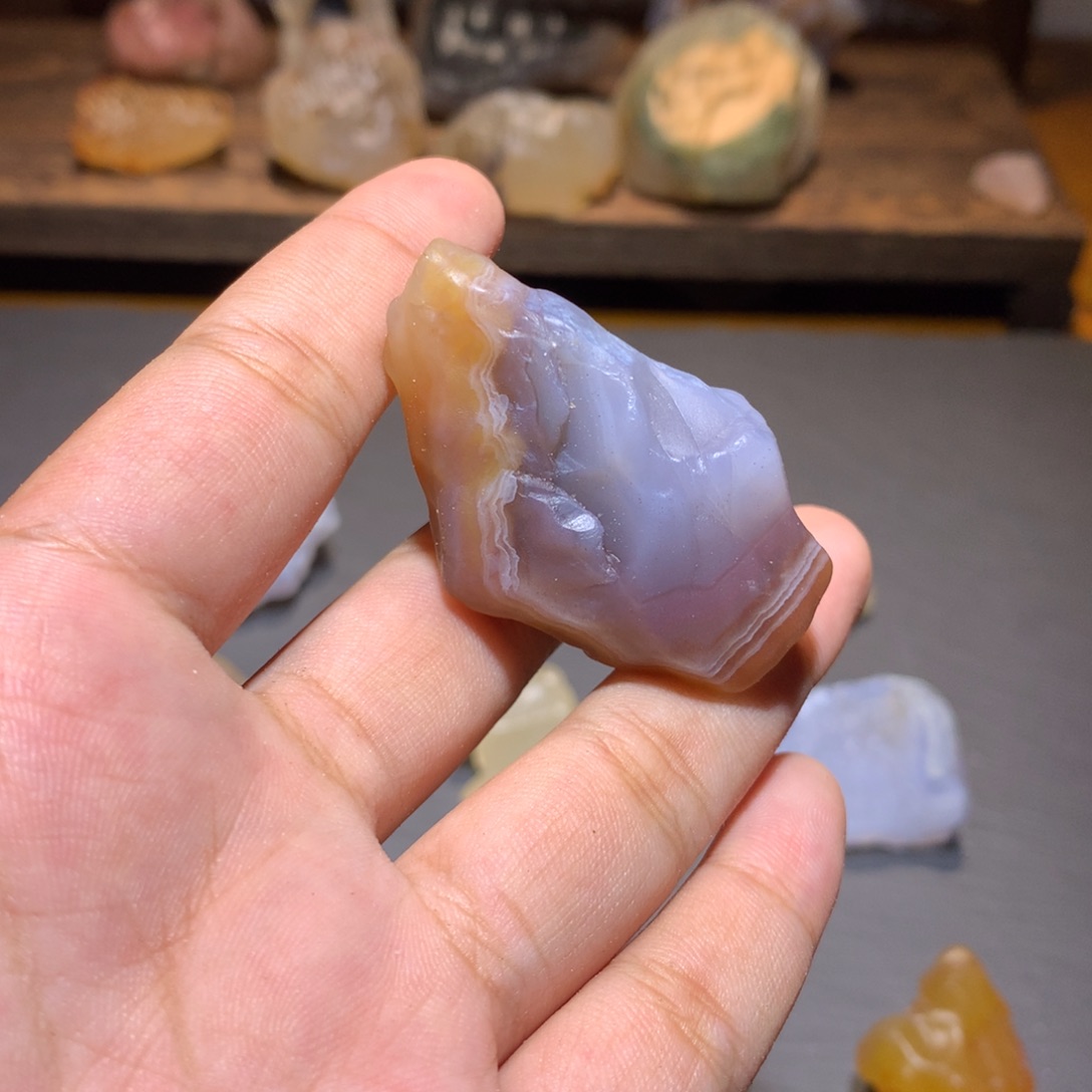 未镶嵌玛瑙/玉髓珠宝奇石