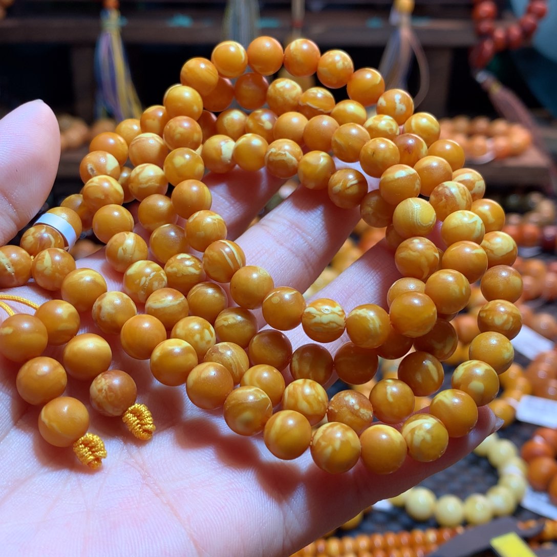 蜜蜡未镶嵌手链蜜蜡手链