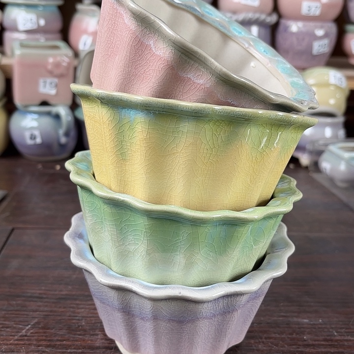 红陶量货/口高深浅搭配发4个