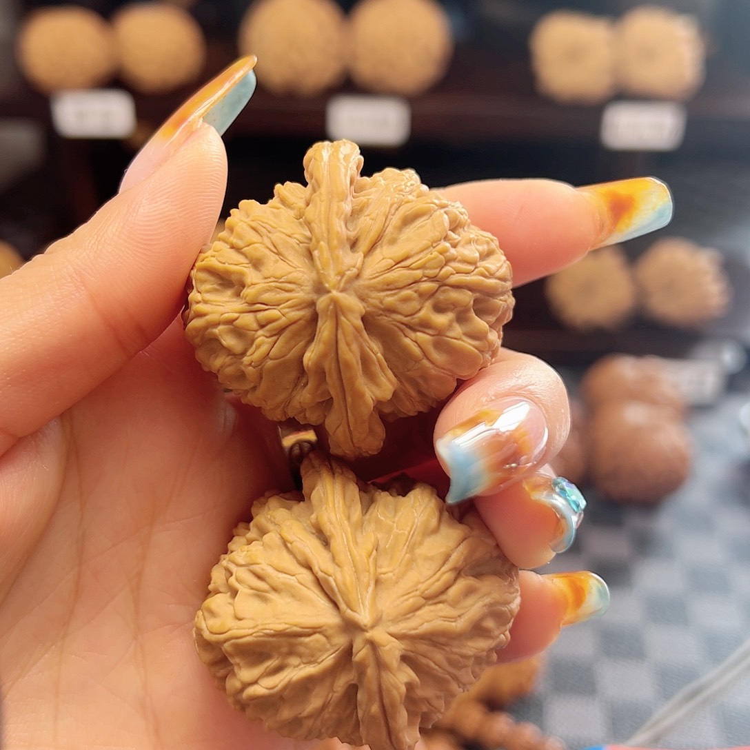 核桃手串/手链文玩核桃白狮子卡40