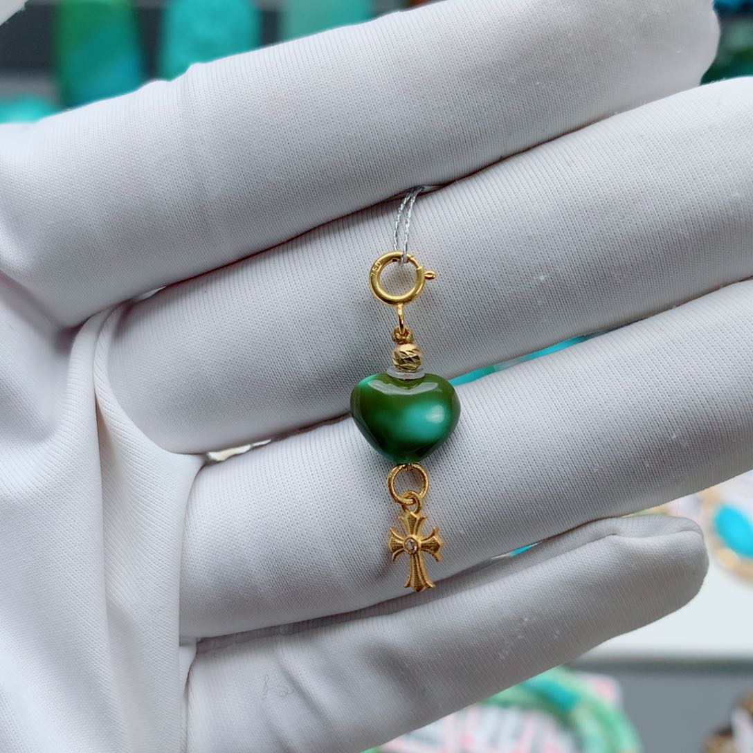 绿松石其他18K金镶嵌