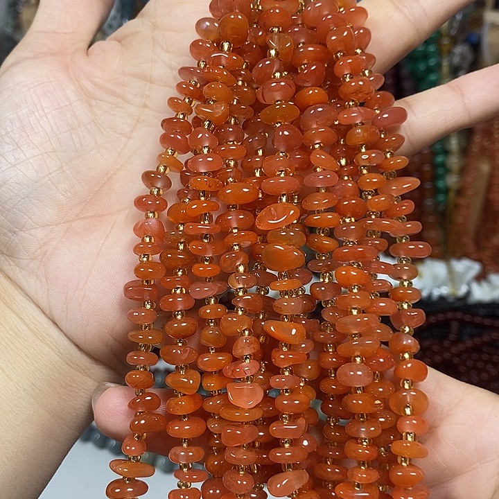 玛瑙/玉髓未镶嵌珠宝半成品天然南红手链（2条）