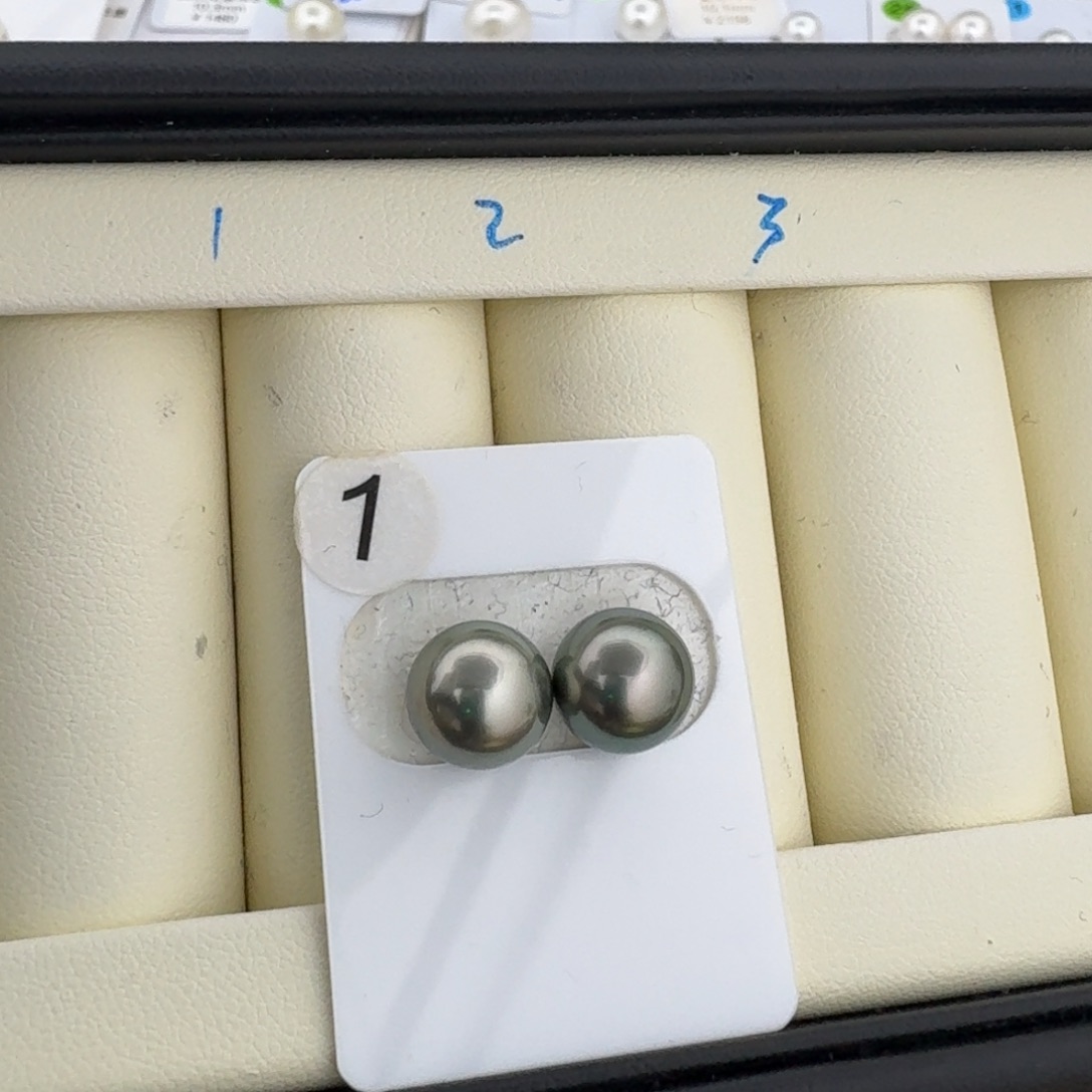 海水珍珠裸珠大溪地正圆微瑕9.4mm