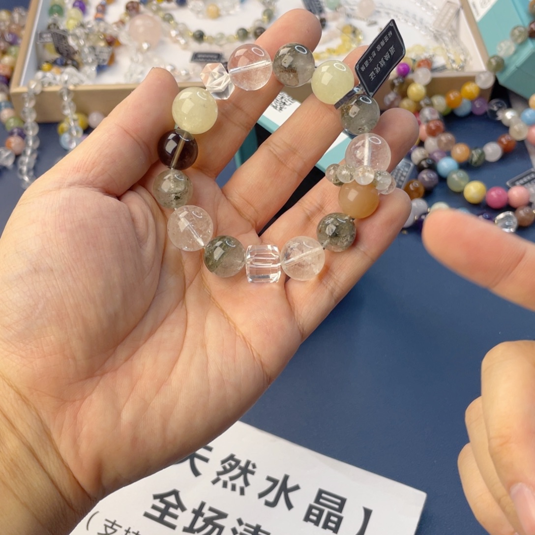 水晶银S925镶嵌手链