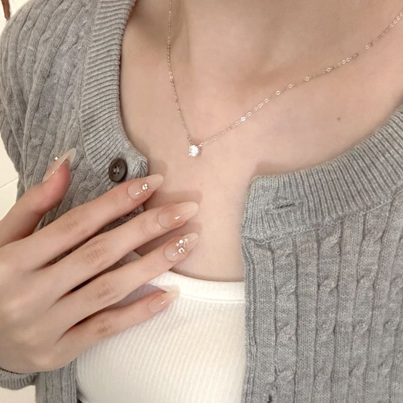 合金项链 赵露思同款项链女轻奢小众ins气质高级吊坠锁骨链