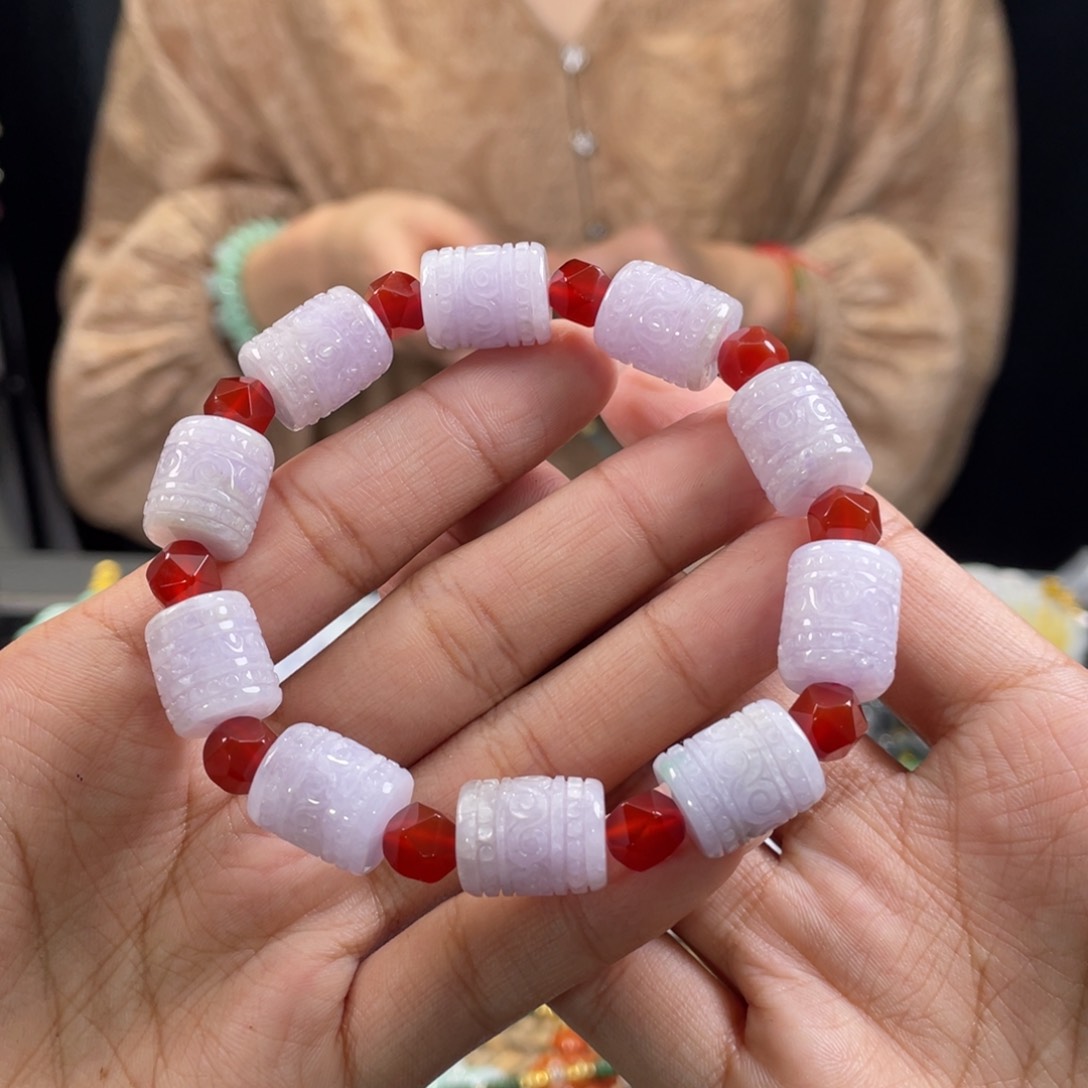 翡翠手串未镶嵌代编织