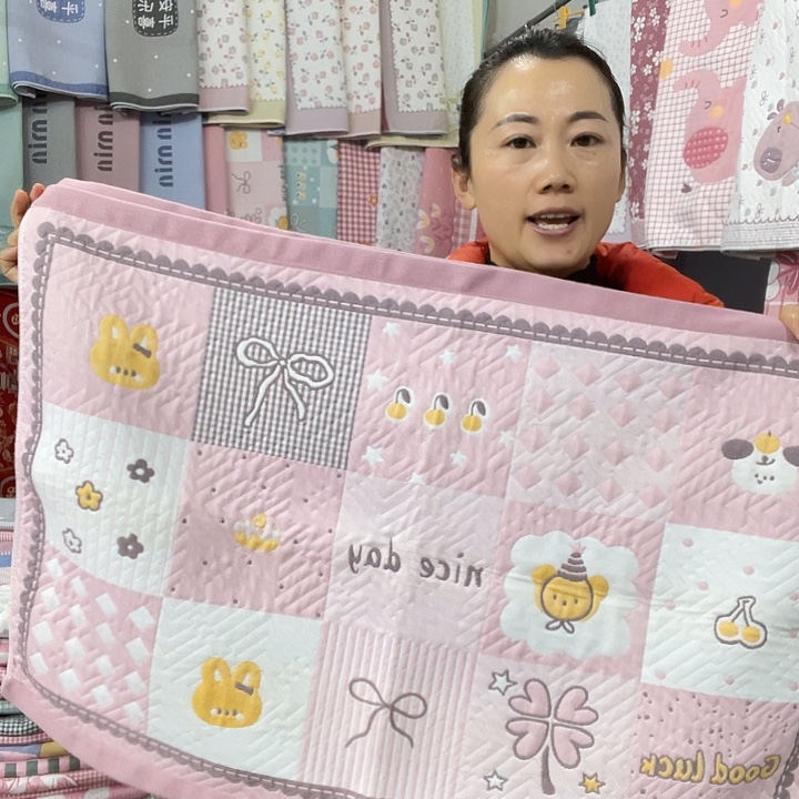 棉特价粉色百福图