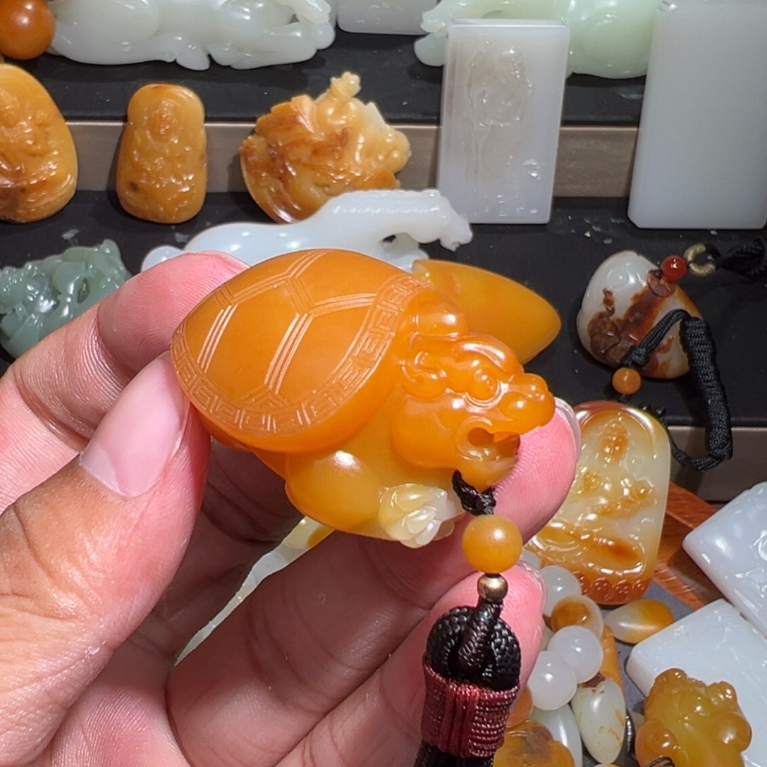 和田玉颈饰未镶嵌网****